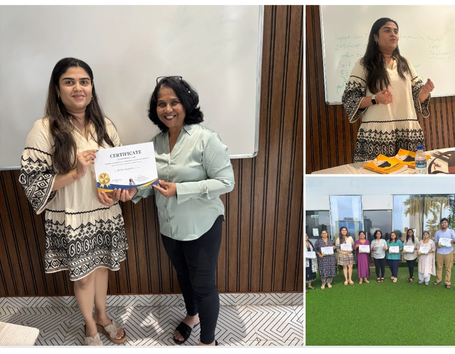 LinkedIn personal brand post with event photos