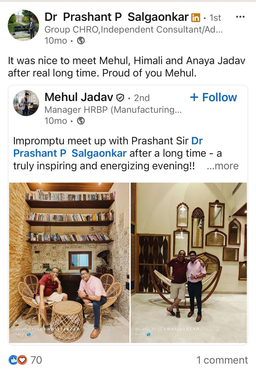 Dr. Prashant Salgaonkar LinkedIn activity feed